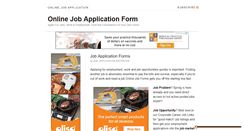 Desktop Screenshot of onlinejobapplicationform.com