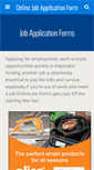 Mobile Screenshot of onlinejobapplicationform.com
